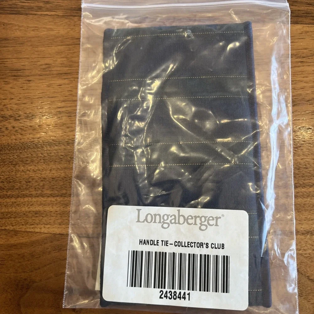 Longaberger Collector's Club Charter Member Handle Gripper & Handle Tie NEW
